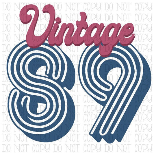 Vintage 89 - 1989