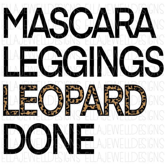 Mascara Leggings Leopard Done