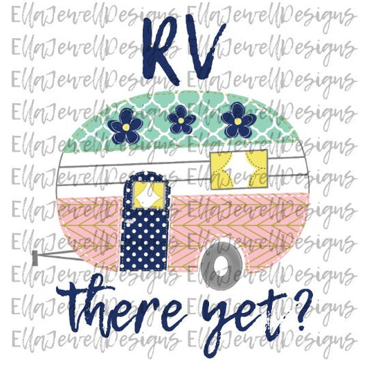 RV There Yet - Pastel Colors - Camper