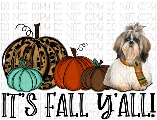 It's Fall Y'all - Shih Tzu