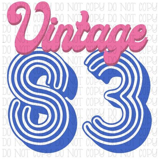 Vintage 83 - 1983
