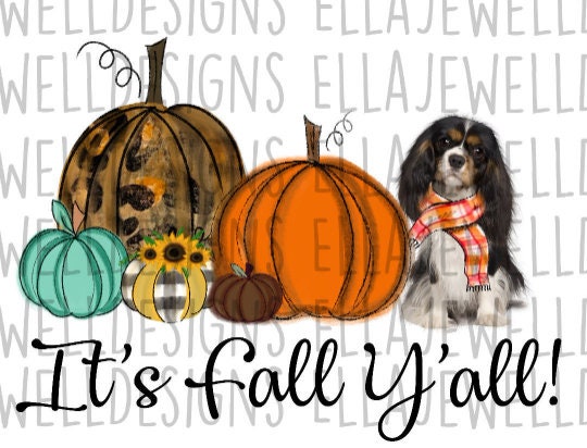 It's Fall Y'all - Cavalier King Charles Spaniel