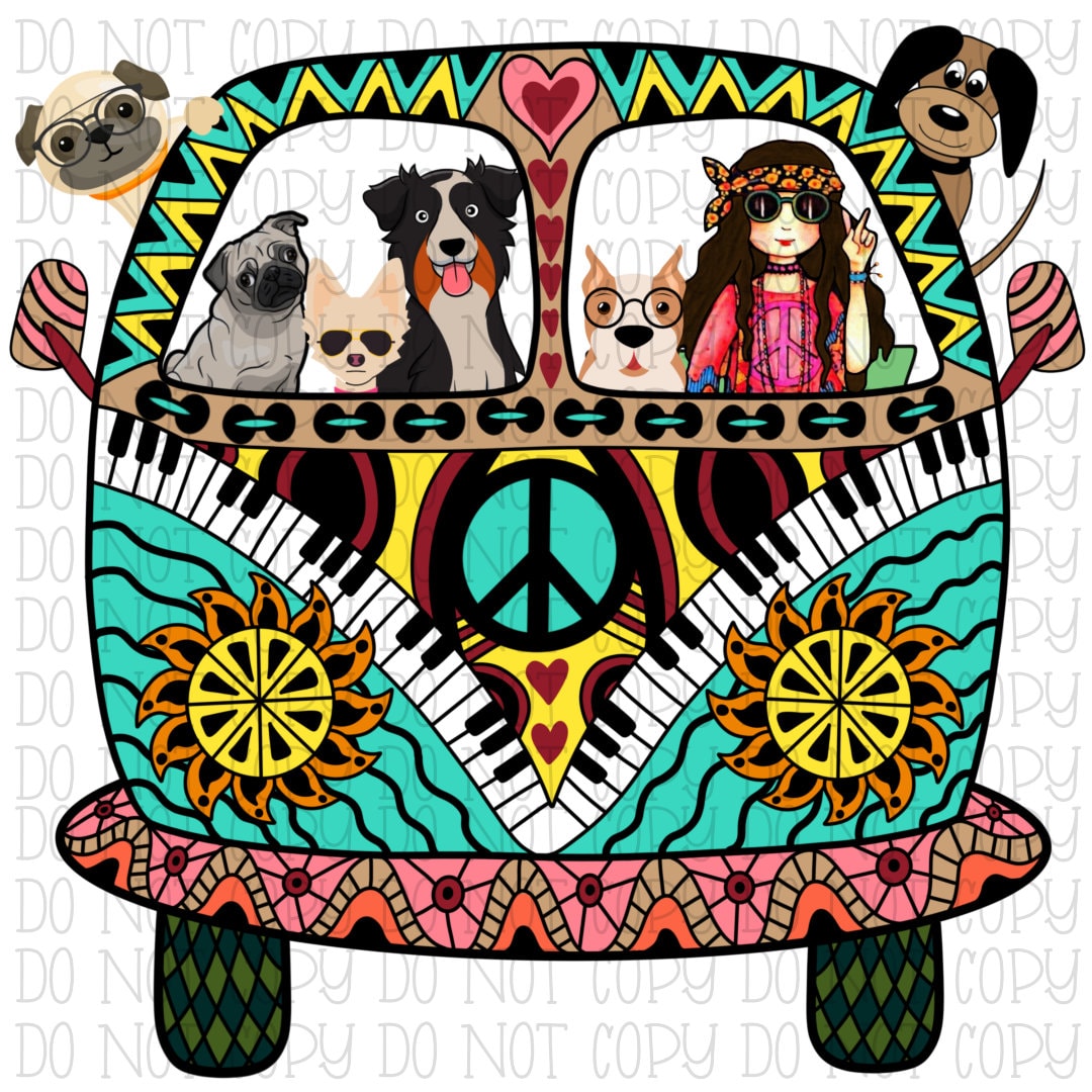 Hippie Van - Dogs - Dark Hair