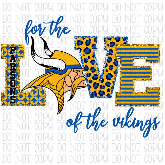 For the Love of the Parsons Vikings