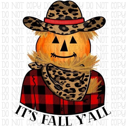 It's Fall Y'all - Pumpkin Cowboy