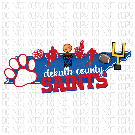 Dekalb County Saints Basketball Football Tennessee