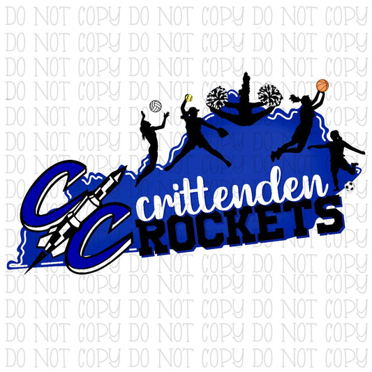 Crittenden County Rockets Girls Basketball Softball Soccer Cheer Volleyball Kentucky