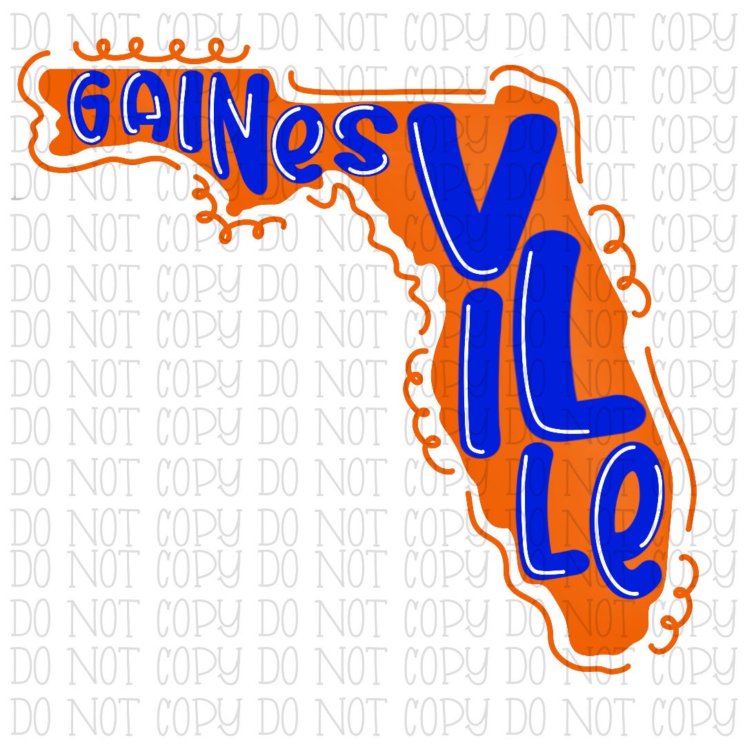 Gainesville Florida Blue and Orange