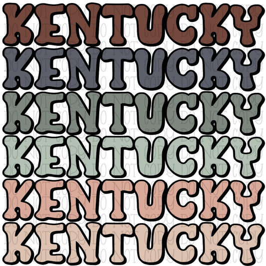 Retro Kentucky Pastel Colors