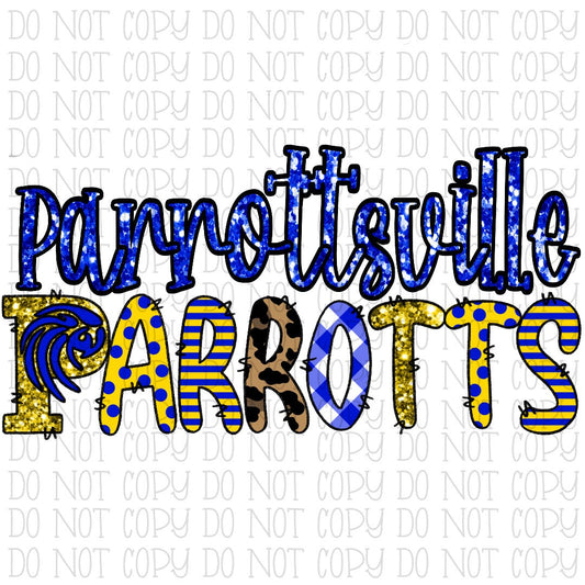 Parrottsville Parrotts Blue and Gold