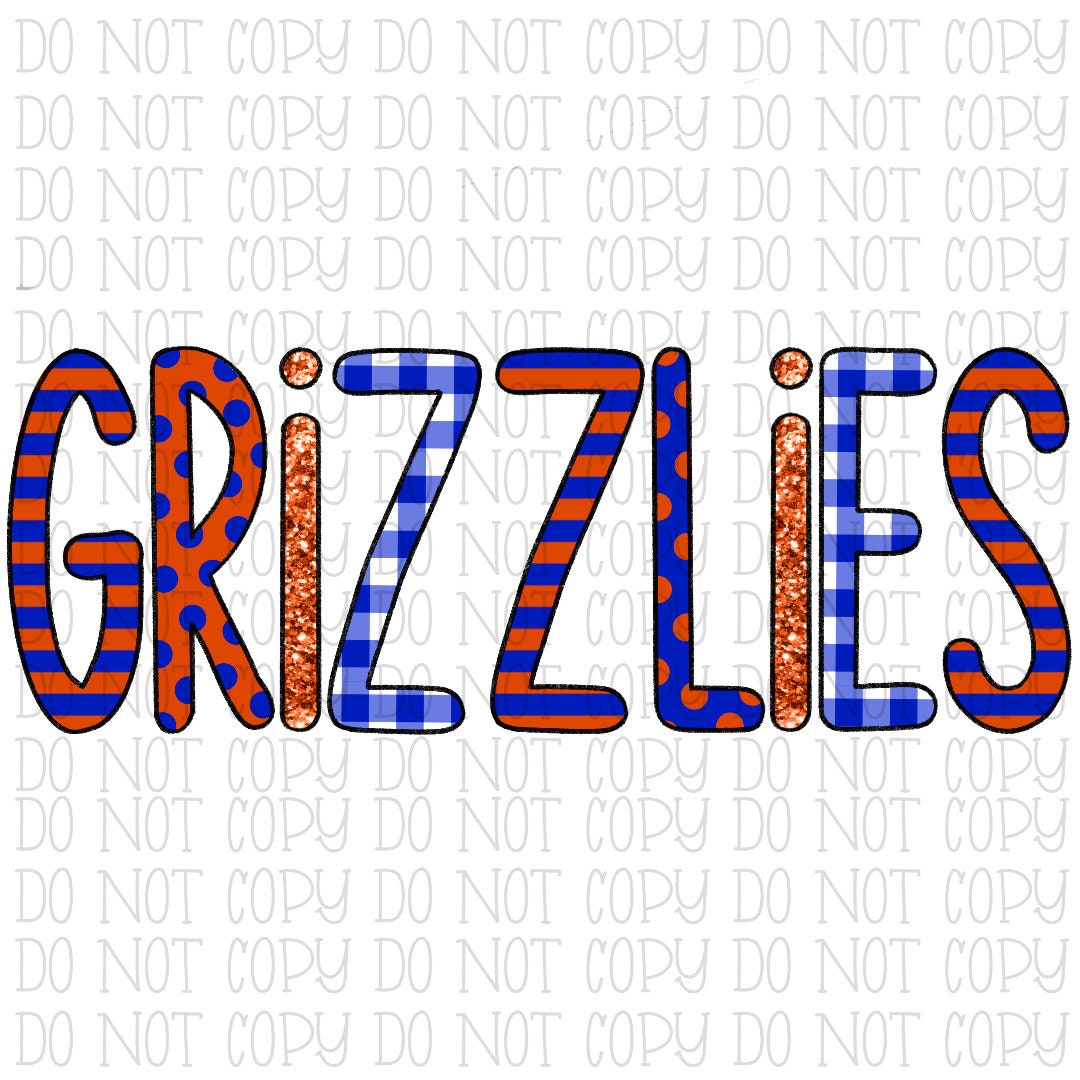 Grizzlies Orange and Blue