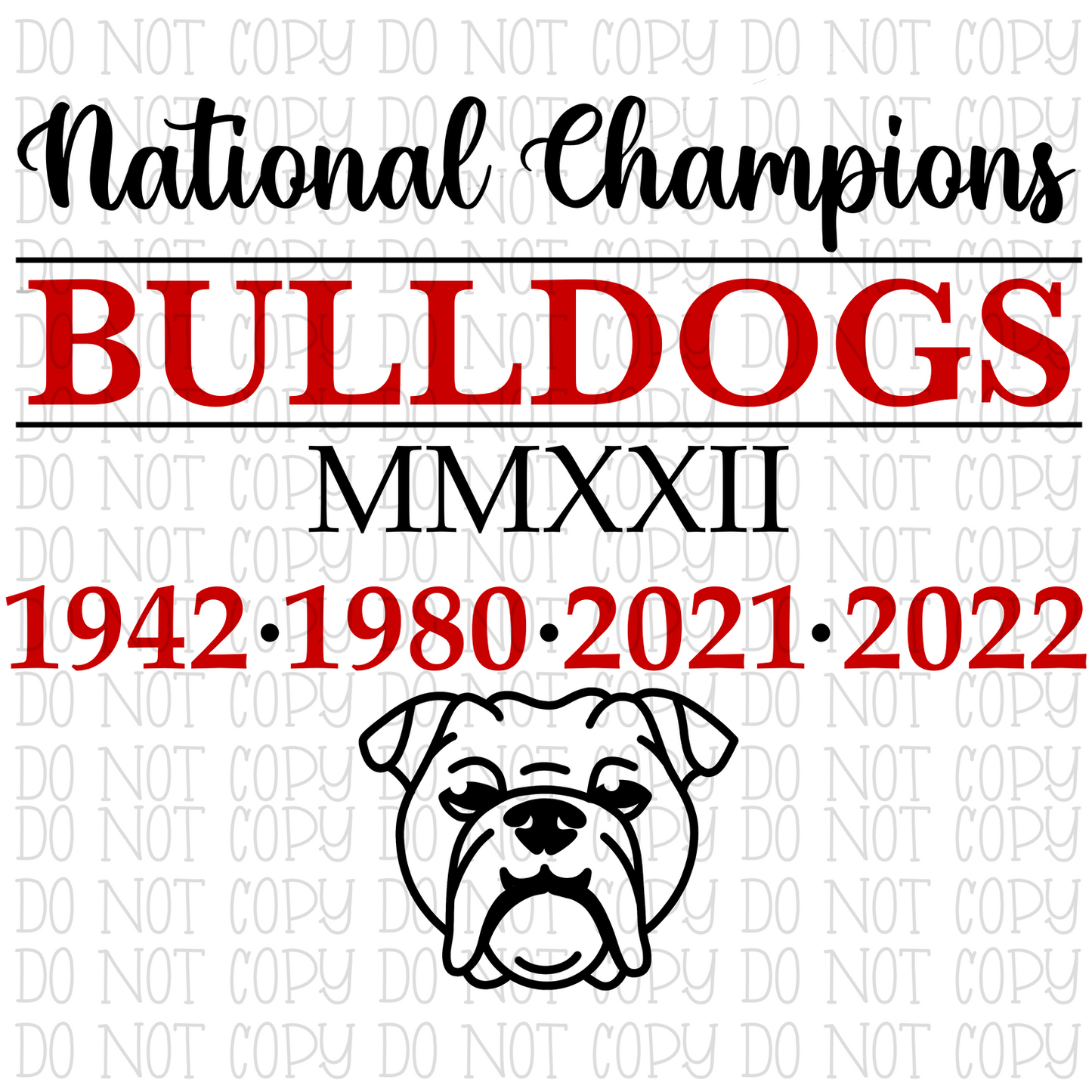 Georgia Bulldogs - National Champions