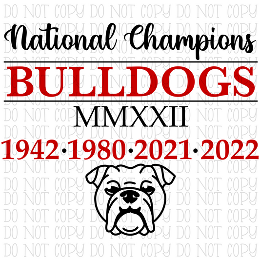 Georgia Bulldogs - National Champions