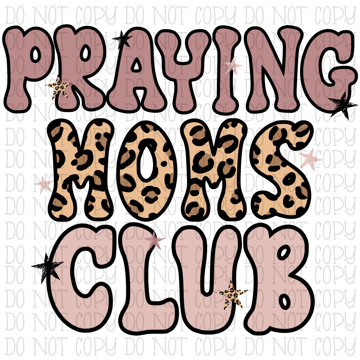 Praying Moms Club - Pink/Leopard