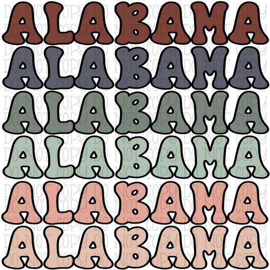 Retro Alabama Pastel Colors