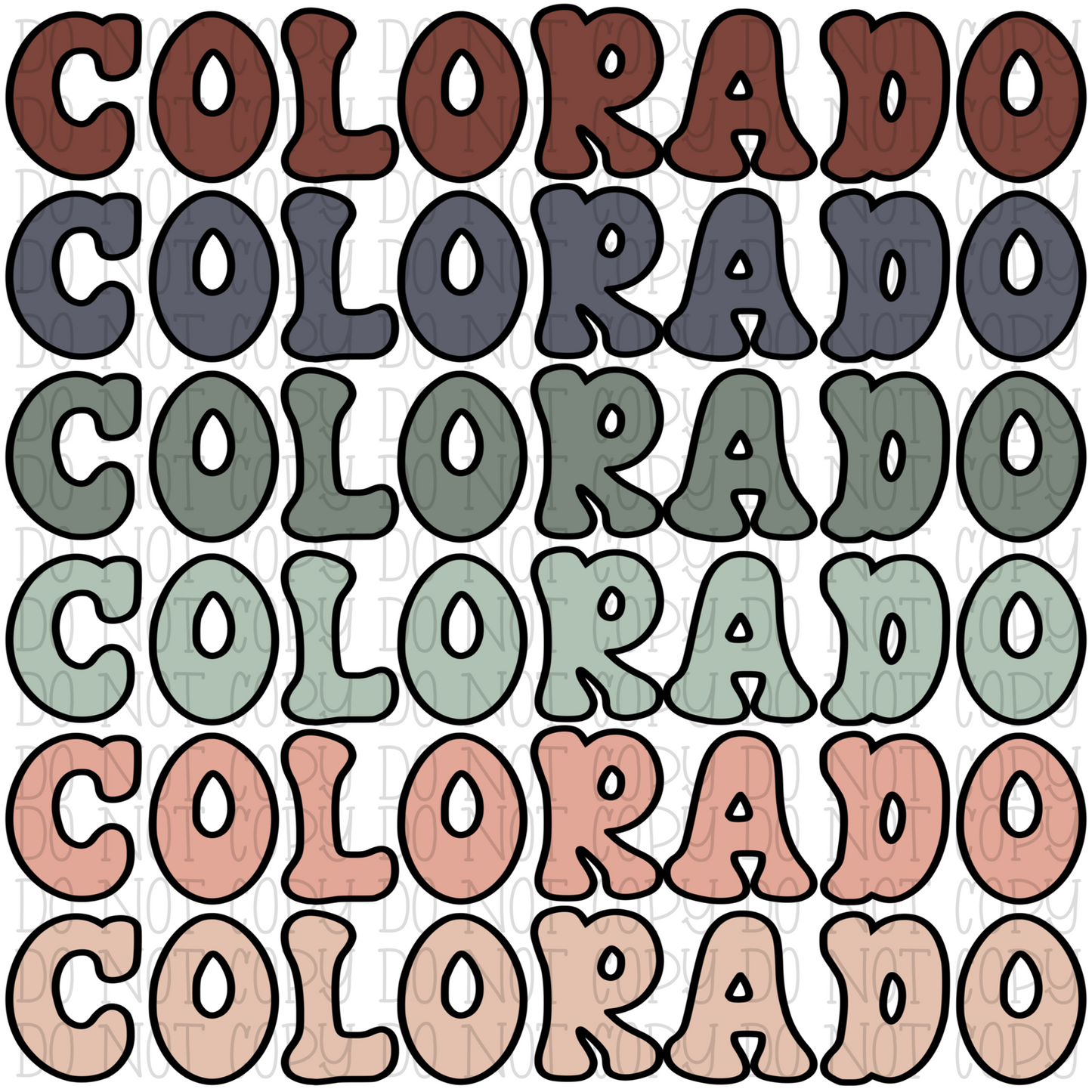 Retro Colorado Pastel Colors