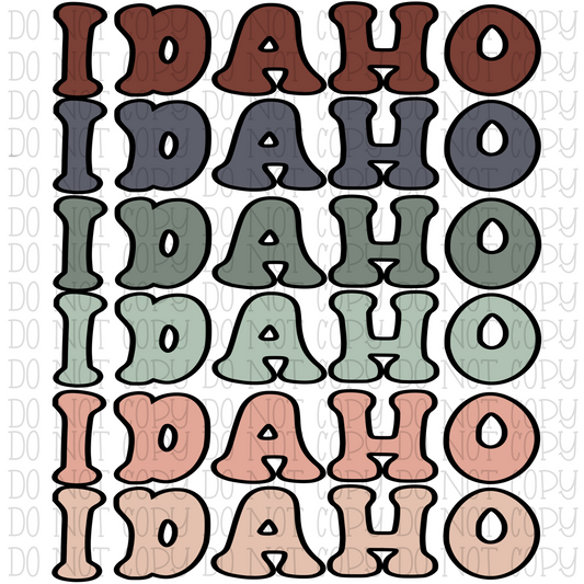 Retro Idaho Pastel Colors