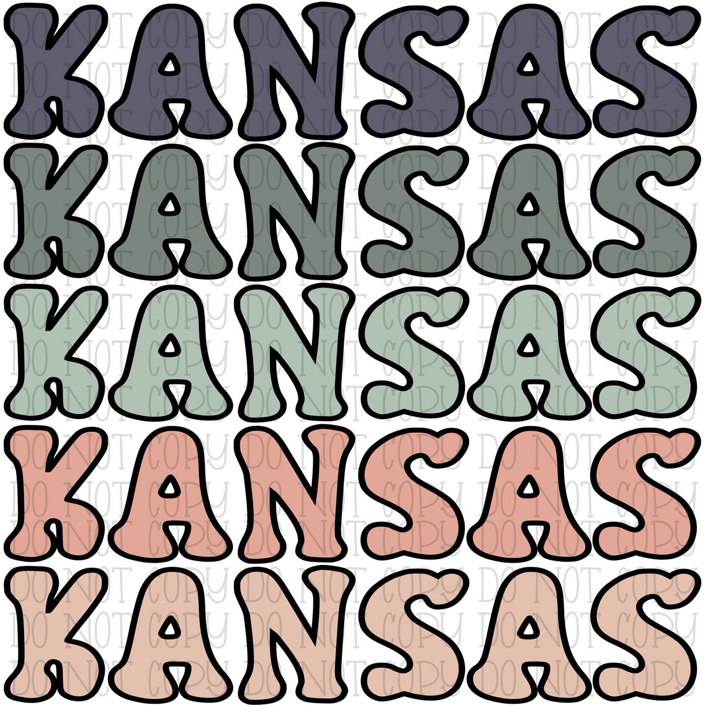 Retro Kansas Pastel Colors