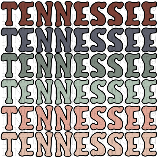 Retro Tennessee Pastel Colors