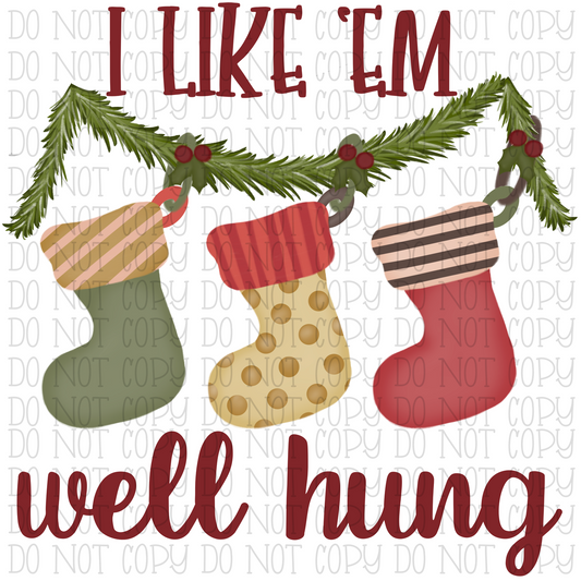 I Like 'Em Well Hung - Christmas Stockings